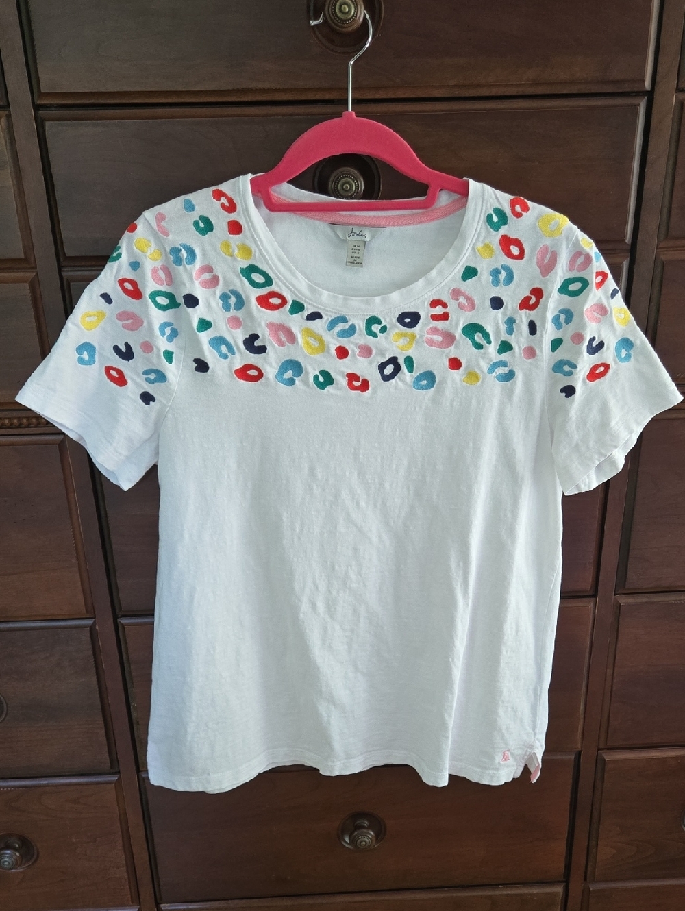 Joules Women's Print Short Sleeve Crew Neck Tshirt Size 12. Like new!